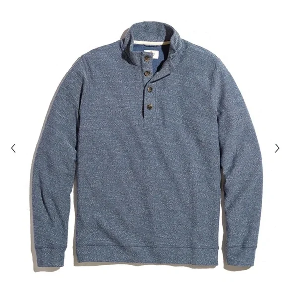 Marine Layer heathered gray Clayton pullover L coastal nautical y2k b23